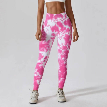 Women Seamless Quick Drying Pink Fitness Leggings - Fitness Leggings - HEFLASHOR - Mad Fly Essentials
