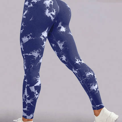 Women Seamless Tie Dye Fitness Leggings - Fitness Leggings - EJUHAOTI - Mad Fly Essentials