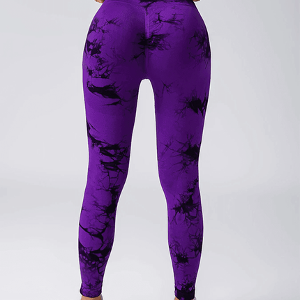 Women Seamless Tie Dye Fitness Leggings - Fitness Leggings - EJUHAOTI - Mad Fly Essentials