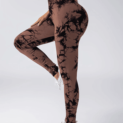 Women Seamless Tie Dye Fitness Leggings - Fitness Leggings - EJUHAOTI - Mad Fly Essentials