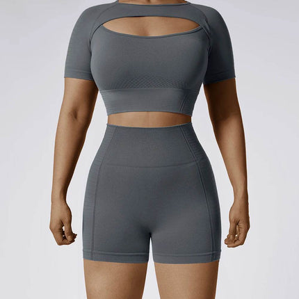 Women Seamless Yoga Fitness Crop Top - Crop Top - Fitness Essentials - Mad Fly Essentials