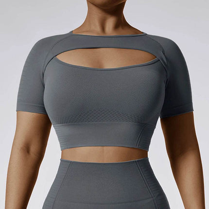 Women Seamless Yoga Fitness Crop Top - Crop Top - Fitness Essentials - Mad Fly Essentials