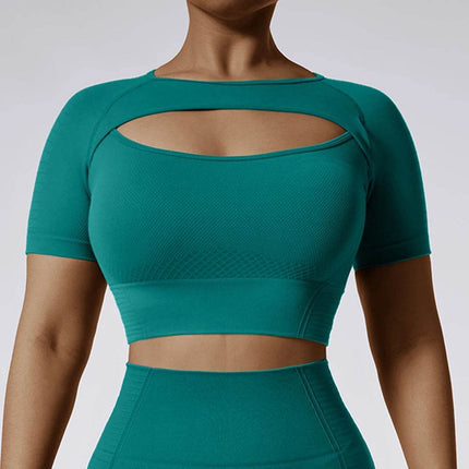 Women Seamless Yoga Fitness Crop Top - Crop Top - Fitness Essentials - Mad Fly Essentials