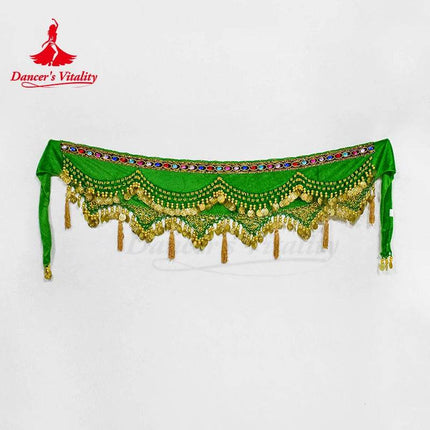 Women Sequin Belly Dance Costume Hip Scarf - Scarf - Dancer's Vitality - Mad Fly Essentials