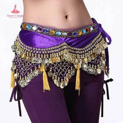 Women Sequin Belly Dance Costume Hip Scarf - Mad Fly Essentials