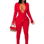 red jumpsuits