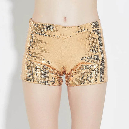 Women Sequin Mid - Waist Stage Shorts - Shorts - Echoine - Mad Fly Essentials