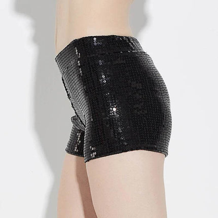 Women Sequin Mid - Waist Stage Shorts - Shorts - Echoine - Mad Fly Essentials