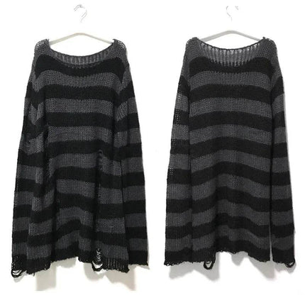 Women Sexy Hollow Long Gothic Punk Sweater - Sweater - Bivigaos - Mad Fly Essentials