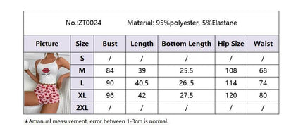 Women Sexy Lips Sleepwear Pajama Set - Pajama Set - Animal Unicorn - Mad Fly Essentials