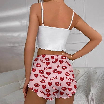 Women Sexy Lips Sleepwear Pajama Set - Pajama Set - Animal Unicorn - Mad Fly Essentials