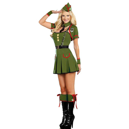 Women Sexy Military Soldier Army Halloween Cosplay Costume - Costume - Cavalaria Costumes - Mad Fly Essentials