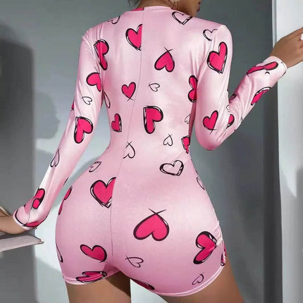 Women Sexy Summer Heart Short Romper - Romper - HEFLASHOR - Mad Fly Essentials