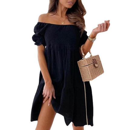 Women Sexy Summer Ruffled Swing Mini Dress - Mini Dress - Owner Girl - Mad Fly Essentials