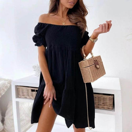 Women Sexy Summer Ruffled Swing Mini Dress - Mini Dress - Owner Girl - Mad Fly Essentials