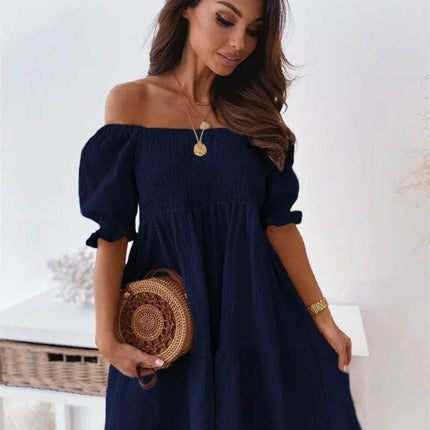 Women Sexy Summer Ruffled Swing Mini Dress - Mini Dress - Owner Girl - Mad Fly Essentials