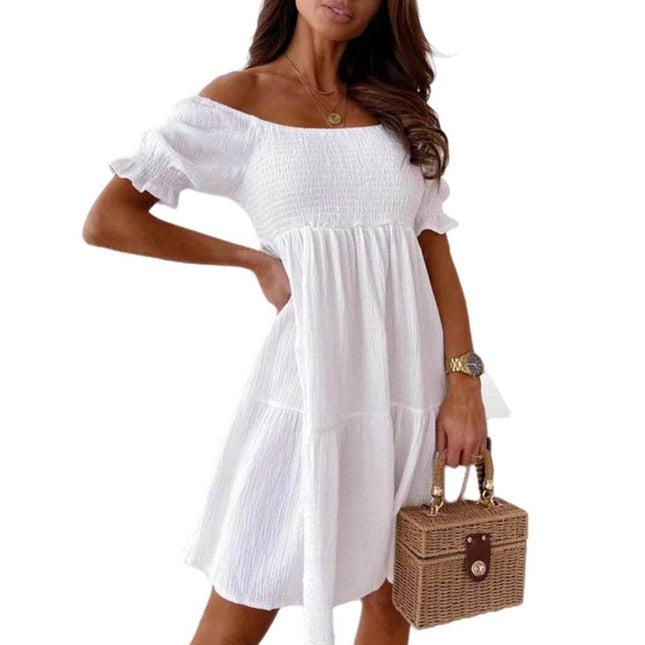 Women Sexy Summer Ruffled Swing Mini Dress - Mini Dress - Owner Girl - Mad Fly Essentials