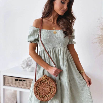 Women Sexy Summer Ruffled Swing Mini Dress - Mini Dress - Owner Girl - Mad Fly Essentials