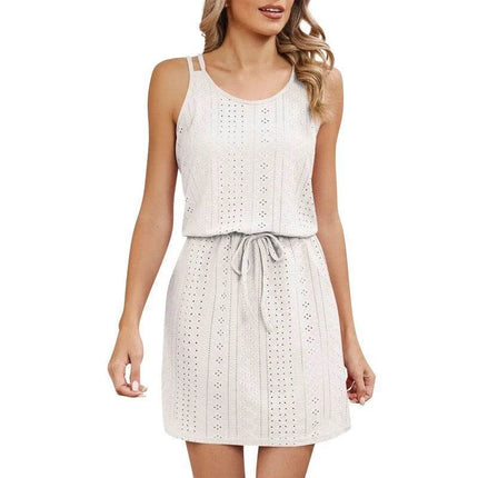 Women Short Hollow Out Beach Dress - Beach Dress - Eillysevens - Mad Fly Essentials