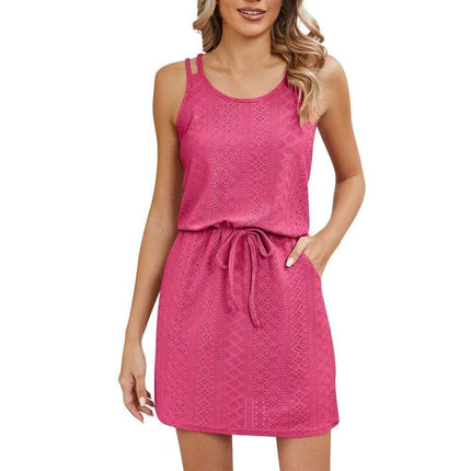 Women Short Hollow Out Beach Dress - Beach Dress - Eillysevens - Mad Fly Essentials