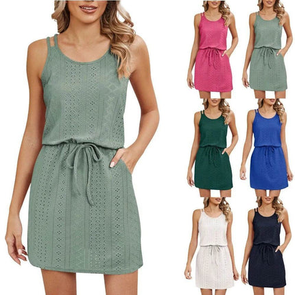 Women Short Hollow Out Beach Dress - Beach Dress - Eillysevens - Mad Fly Essentials