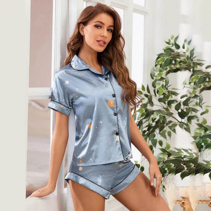 Women Silk Satin Pink Pajama Set - Pajama Set - ECTOOKO - Mad Fly Essentials