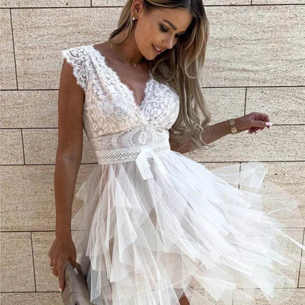 Women Sleeveless Bohemian Lace MIDI Dress - MIDI Dress - MEHEOL - Mad Fly Essentials