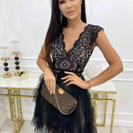 Women Sleeveless Bohemian Lace MIDI Dress - MIDI Dress - MEHEOL - Mad Fly Essentials