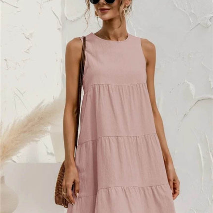 Women Sleeveless Bohemian Midi Dress - MIDI Dress - Boho Girl - Mad Fly Essentials