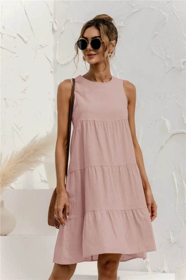 Women Sleeveless Bohemian Midi Dress - MIDI Dress - Boho Girl - Mad Fly Essentials