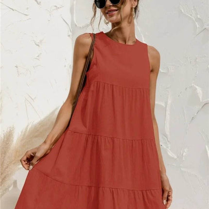 Women Sleeveless Bohemian Midi Dress - MIDI Dress - Boho Girl - Mad Fly Essentials