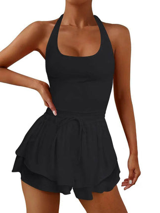 Women Sleeveless Fitness Tennis Romper - Romper - Hirigin - Mad Fly Essentials
