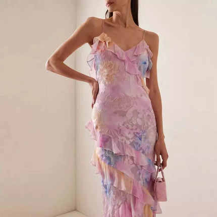 Women Sleeveless Floral Bohemian Beach Dress - Beach Dress - UNIZERA - Mad Fly Essentials