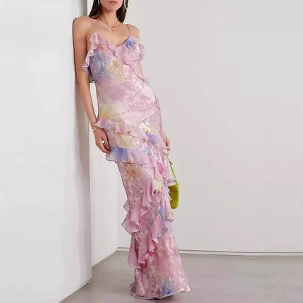 Women Sleeveless Floral Bohemian Beach Dress - Beach Dress - UNIZERA - Mad Fly Essentials