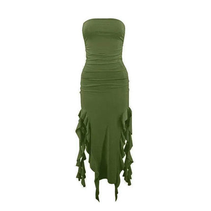 Women Sleeveless Hollow Long Bodycon Midi Dress - MIDI Dress - BoozRey - Mad Fly Essentials