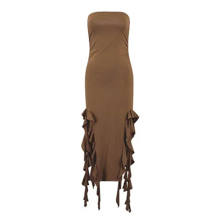 Women Sleeveless Hollow Long Bodycon Midi Dress - MIDI Dress - BoozRey - Mad Fly Essentials