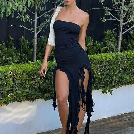 Women Sleeveless Hollow Long Bodycon Midi Dress - MIDI Dress - BoozRey - Mad Fly Essentials
