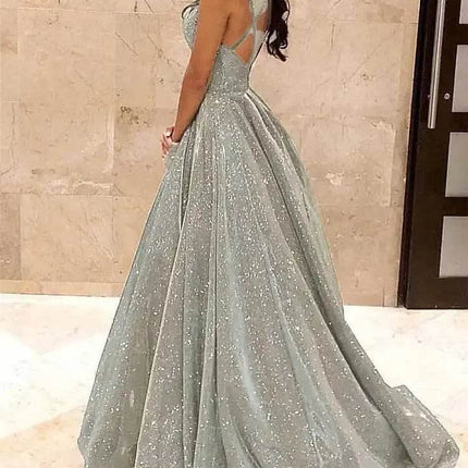 Women Sleeveless Sequin Lace Maxi Dress - Maxi Dress - Nostalgia - Mad Fly Essentials