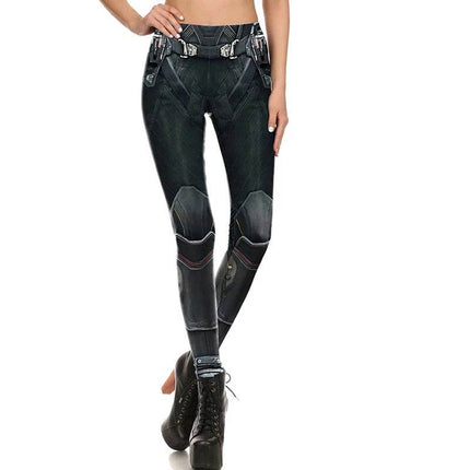 Women Slim 3D Steampunk Fitness Leggings - Fitness Leggings - You're My Secret - Mad Fly Essentials