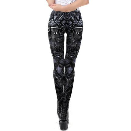Women Slim 3D Steampunk Fitness Leggings - Fitness Leggings - You're My Secret - Mad Fly Essentials