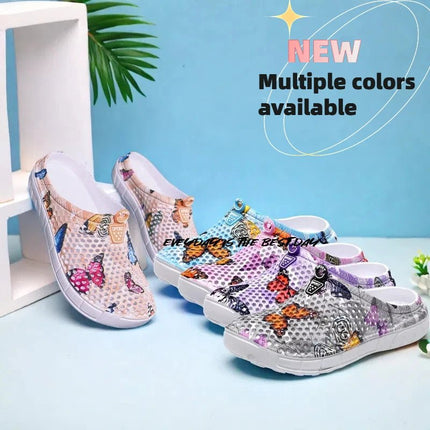 Women Slippers Butterfly Clogs Beach Sandals Home Slippers - Women Slippers - HAJINK - Mad Fly Essentials