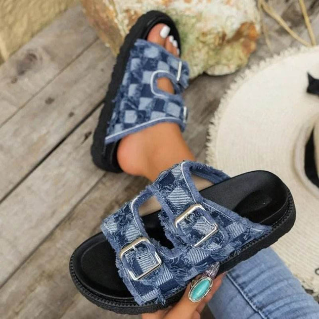 Women Slippers Summer Gladiator Platform Sandals - Sandals - Animal Unicorn - Mad Fly Essentials