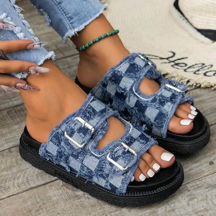 Women Slippers Summer Gladiator Platform Sandals - Sandals - Animal Unicorn - Mad Fly Essentials