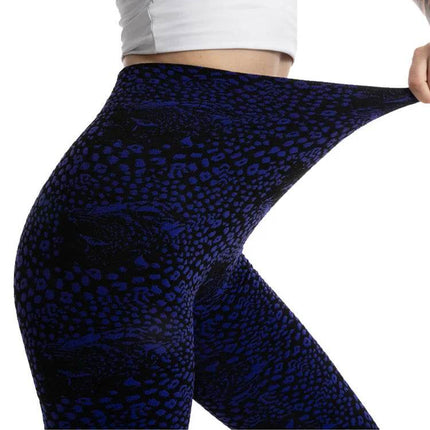 Women Snakeskin Fashion 3D Fitness Leggings - Fitness Leggings - FCCEXIO - Mad Fly Essentials