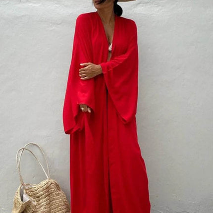 Women Solid Bikini Coverup Beach Dress - Beach Dress - Allukasa - Mad Fly Essentials