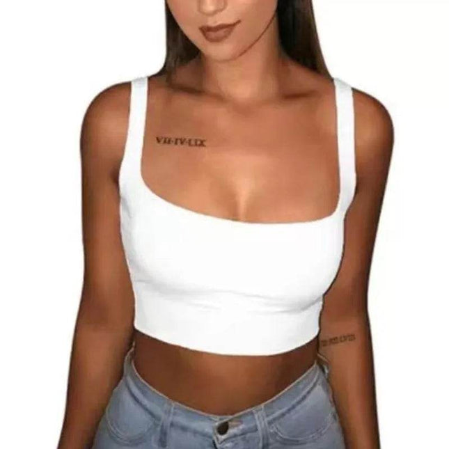 Women Solid Halter Sleeveless Crop Top – Mad Fly Essentials