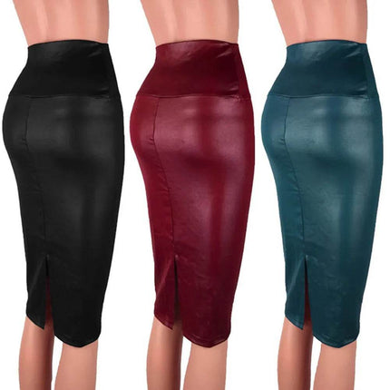Women Solid High - Waist Bodycon Mini Skirt - Mini Skirt - DICLOUD - Mad Fly Essentials