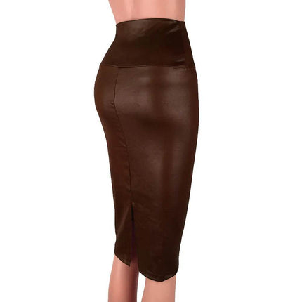 Women Solid High - Waist Bodycon Mini Skirt - Mini Skirt - DICLOUD - Mad Fly Essentials
