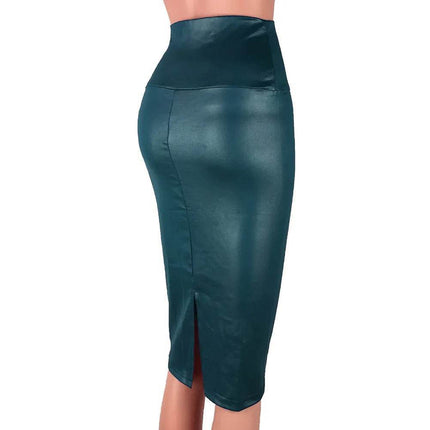 Women Solid High - Waist Bodycon Mini Skirt - Mini Skirt - DICLOUD - Mad Fly Essentials