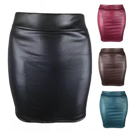 Women Solid High - Waist Bodycon Mini Skirt - Mini Skirt - DICLOUD - Mad Fly Essentials